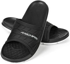 Шльопанці Aqua Speed ASPEN 9334 чорний, білий Чол 36