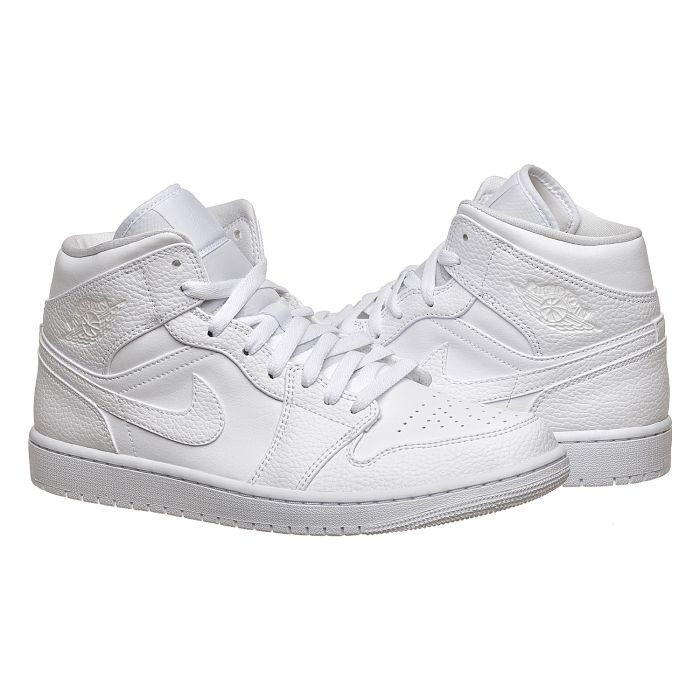 Кросівки Jordan 1 Mid White (554724-130)
