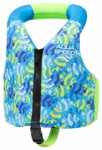 Жилетка для плавання Aqua Speed Aqua Pals 61138 бірюзовий, салатовий Діт 15-19 кг