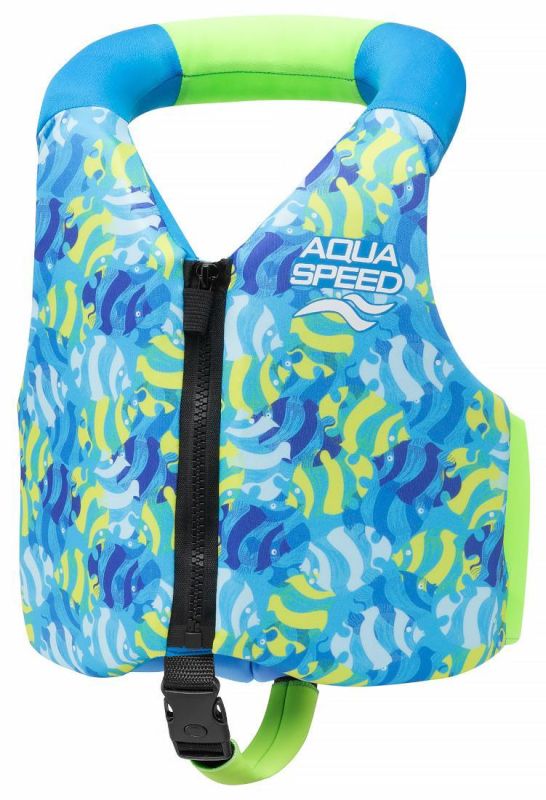 Жилетка для плавання Aqua Speed Aqua Pals 61138 бірюзовий, салатовий Діт 15-19 кг