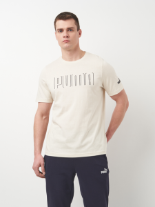 Футболка PUMA SPORT Graphic Tee 68461787 Puma L Бежевий
