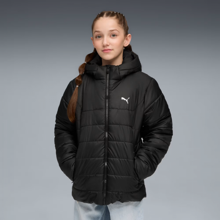 Куртка підліткова ESS Hooded Padded Jacket 68522601 Puma 128 Чорний
