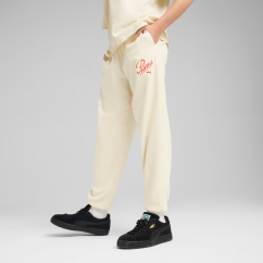 Штани спортивні підліткові ESS SCRIPT Sweatpants 68580787 Puma 128 Кремовий