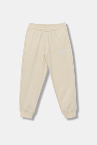 Штани спортивні піділткові ESS SCRIPT Sweatpants 68872987 Puma 140 Бежевий