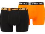 Труси-боксери Head MEN SEASONAL BOXER 2P чорний, помаранчевий Чол M