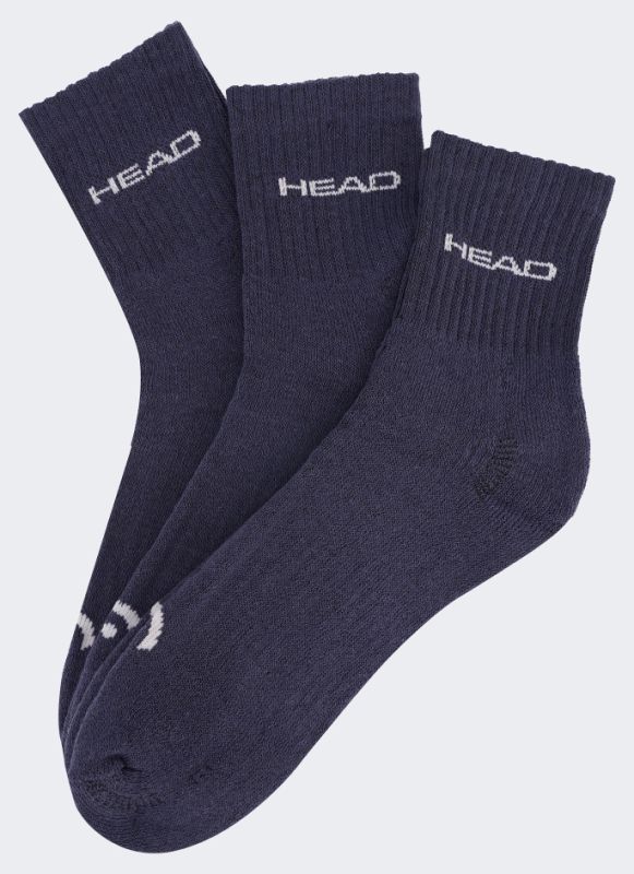 Шкарпетки Head ELEMENTS ALL SPORTS SHORT CREW 3P темно-синій Чол 39-42