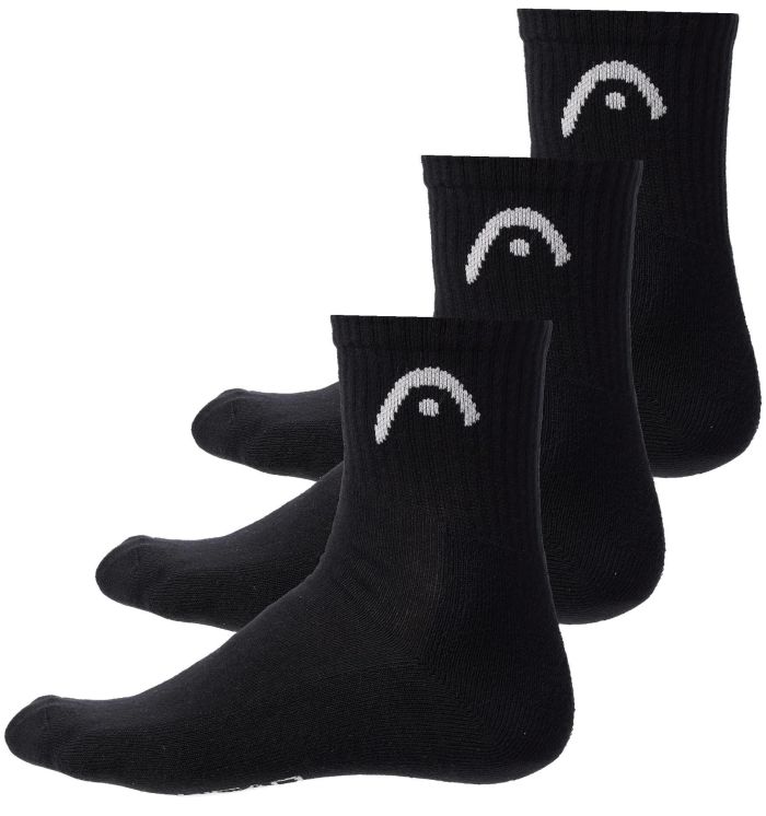 Шкарпетки Head ALL SPORTS TRAINING SHORT CREW 3P чорний Чол 39-42