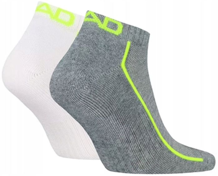 Шкарпетки Head ALL SPORTS PERFORMANCE SNEAKER 2P сірий, білий Чол 39-42