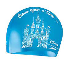 Шапочка для плавання Speedo SLOGAN PRT CAP JU блакитний, білий Діт OSFM