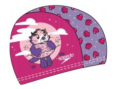 Шапочка для плавання Speedo PRINTED POLYESTER CAP IU рожевий, фіолетовий Діт OSFM