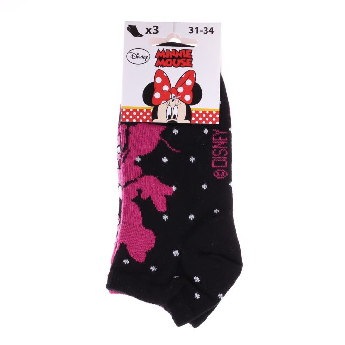 Шкарпетки MINNIE CONTOUR + LUNETTE/MINNIE CONTOUR 3P пурпурний, рожевий, сірий 31-35 арт 83152162-2