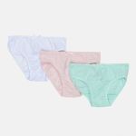 Труси Lula Castagnette SLIP X3 ENFANT FILLE  LULU бірюзовий, рожевий, білий Діт 4/5
