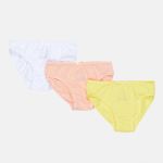 Труси Lula Castagnette SLIP X3 ENFANT FILLE  LULU білий, рожевий, жовтий Діт 4/5