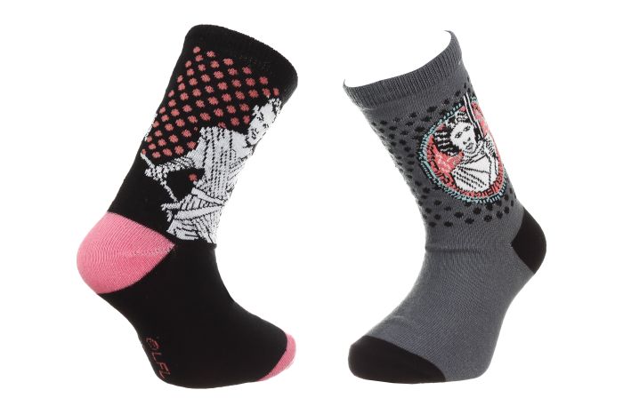 Шкарпетки STAR WARS REY/LEIA 2P чорний, сірий Діт 27-30 арт 83892048-2