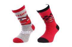 Шкарпетки CARS MC QUEEN + COUPE/LIGHTNING 2P червоний, сірий Діт 27-30, арт.83896715-4