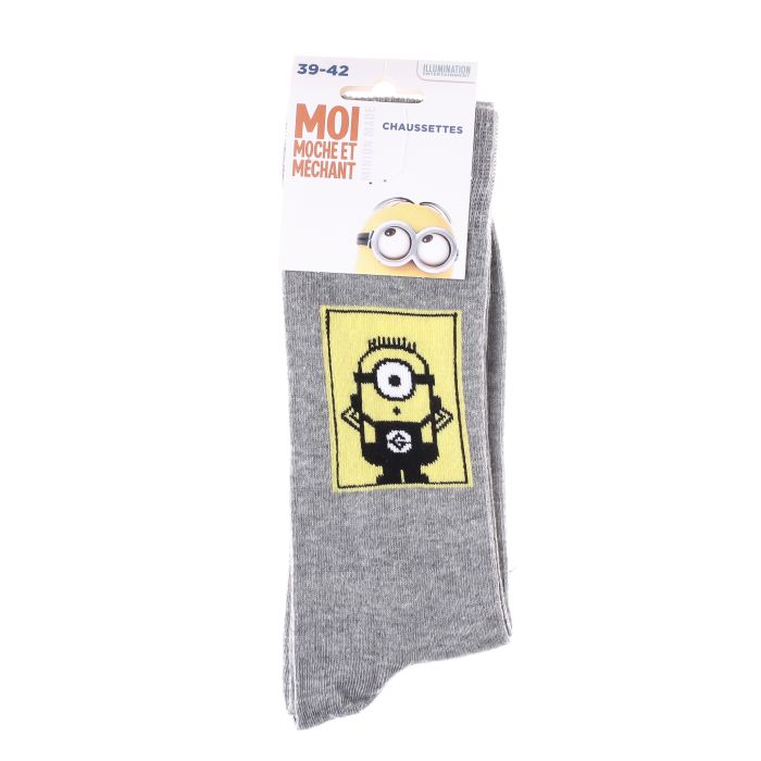 Шкарпетки Minion DANS CARRE світло-сірий Діт 39-42