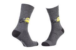 Шкарпетки Minion NEED COFFEE світло-сірий Діт 39-42