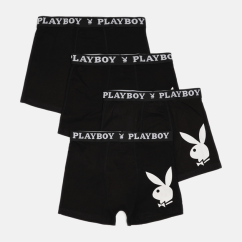 Труси-боксери Набір з 4 Playboy ANNYA PLAYBOY BOXERSHORT чорний Чол L