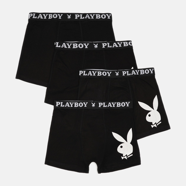 Труси-боксери Набір з 4 Playboy ANNYA PLAYBOY BOXERSHORT чорний Чол L