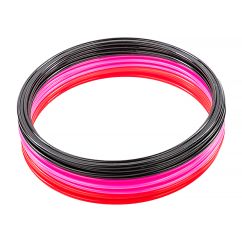 Кільця спортивні 12 шт (4 Червоні+4 Рожеві+4 Чорні)