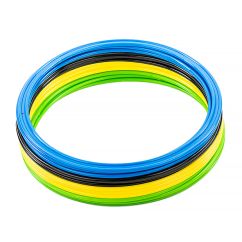 Кільця спортивні 12 шт (3 Жовті+3 Сині+3 Зелені+3 Чорні)