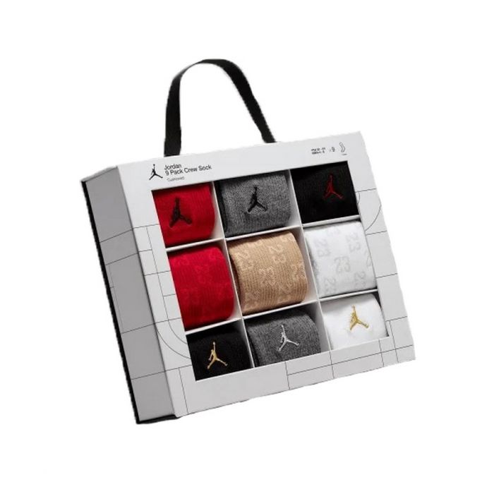 Шкарпетки Nike Jordan Holiday Crew Gift Box (9 пар)