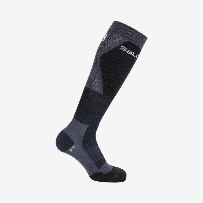 Шкарпетки S S/MAX JR DX+SX Ebony/Black C14439 SALOMON M Темно-сірий