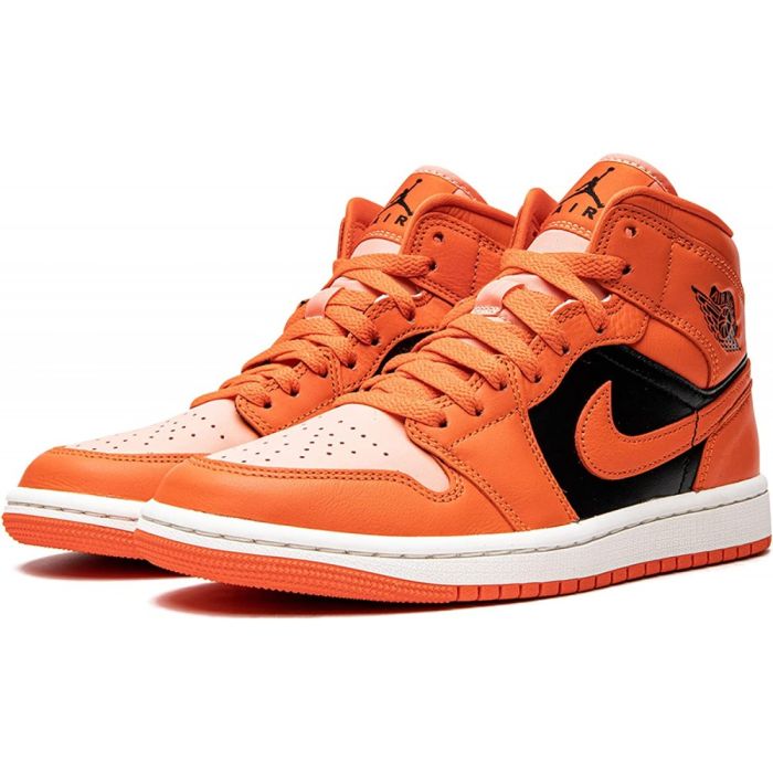 Кросівки Air Jordan 1 Mid "Orange" Orange/Black