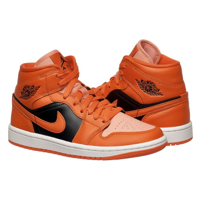 Кросівки Air Jordan 1 Mid "Orange" Orange/Black