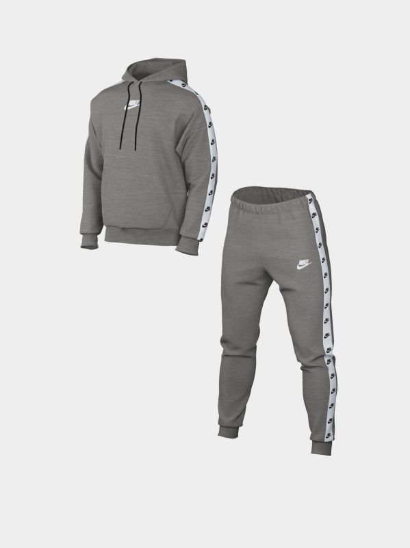 Костюм спортивний Nike Essential Hooded Tracksuit Flc grey