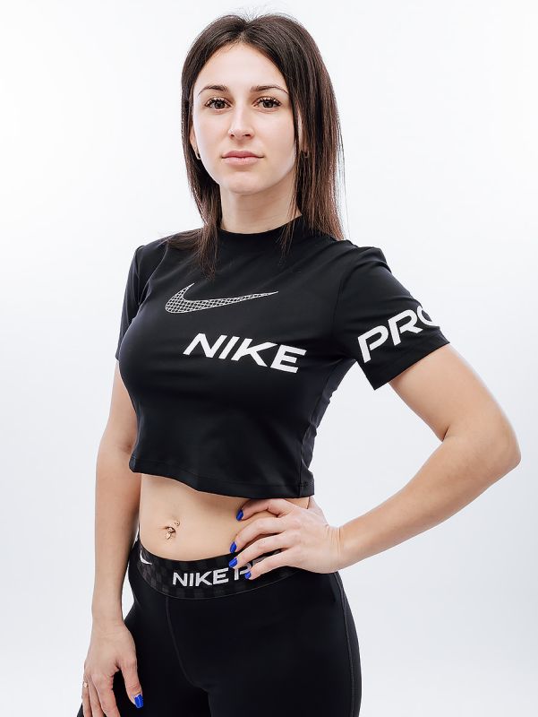 Футболка тренувальна Nike W NP DF GRX SS CROP TOP