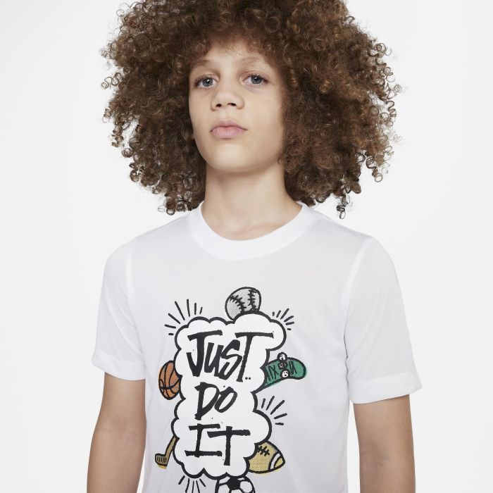 Футболка дитяча Nike Dri-Fit Just Do It Multi Sport Tee White