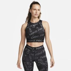 Топ жіночий Nike Pro Dri-Fit Crop Printed Tank Top Black