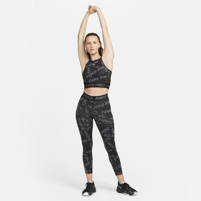 Топ жіночий Nike Pro Dri-Fit Crop Printed Tank Top Black