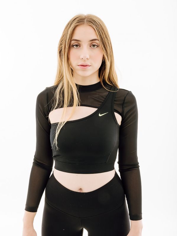 Топ з довгим рукавом Nike LS TOP CROPPED NVT