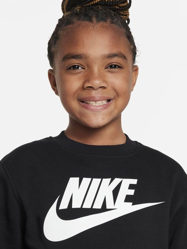 Толстовка Nike K NSW CLUB FLC CREW LS HBR