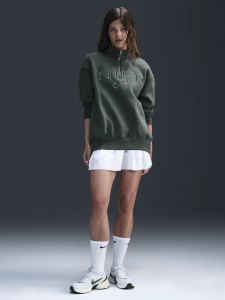 Кофта Nike Sportswear Phoenix Fleeceoversized 1/4-Zip Logo Top Green