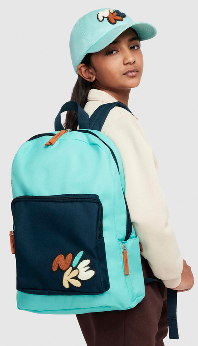 Рюкзак Nike Y NK CLASSIC BKPK - BUBBLE 16L бірюзовий, темно-синій Діт 38x28x13 см