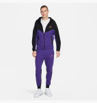 Костюм Nike Tech Fleece (чорно-фіолетовий)