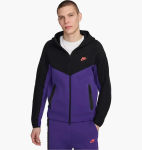 Костюм Nike Tech Fleece (чорно-фіолетовий)