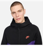 Костюм Nike Tech Fleece (чорно-фіолетовий)