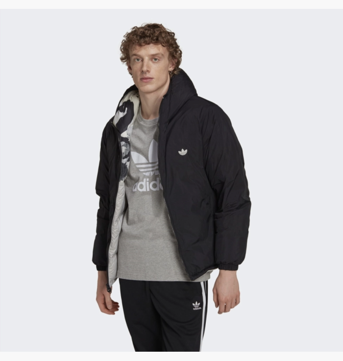 Пуховик Adidas Down Regen Camo Hooded Puffer Jacket Grey