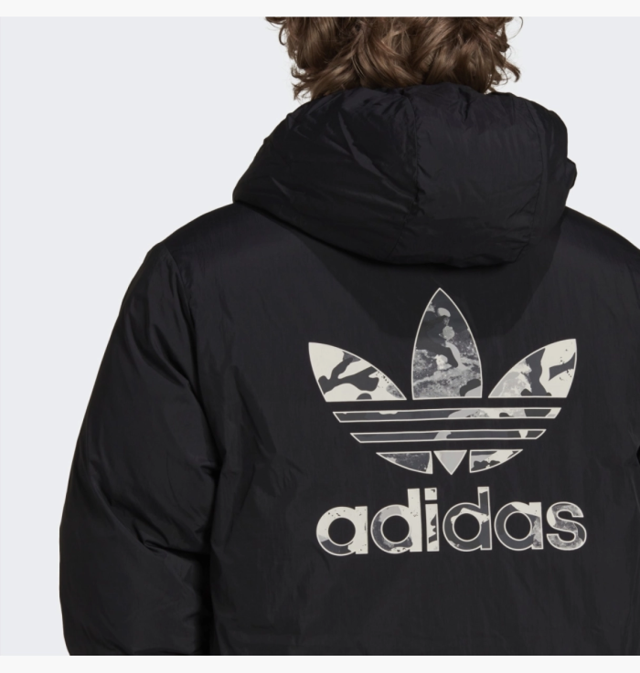 Пуховик Adidas Down Regen Camo Hooded Puffer Jacket Grey