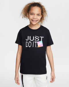 Футболка підліткова K NSW TEE BRANDMARK 1 JDI HM5852-010 Nike L Чорний