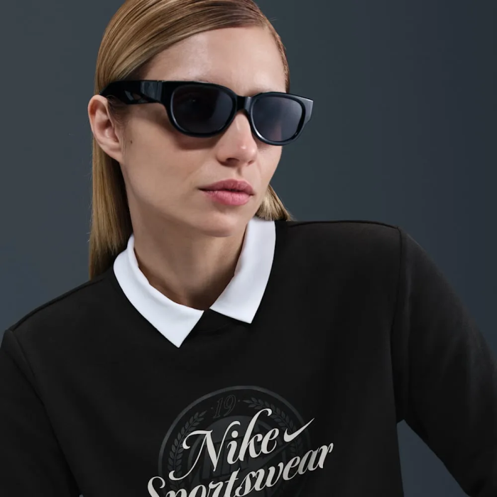 Світшот жіночий Nike Sportswear Club Fleece Graphic Crew Black