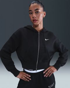 Толстовка Nike W NSW PHNX FLC CROP FZ HDY