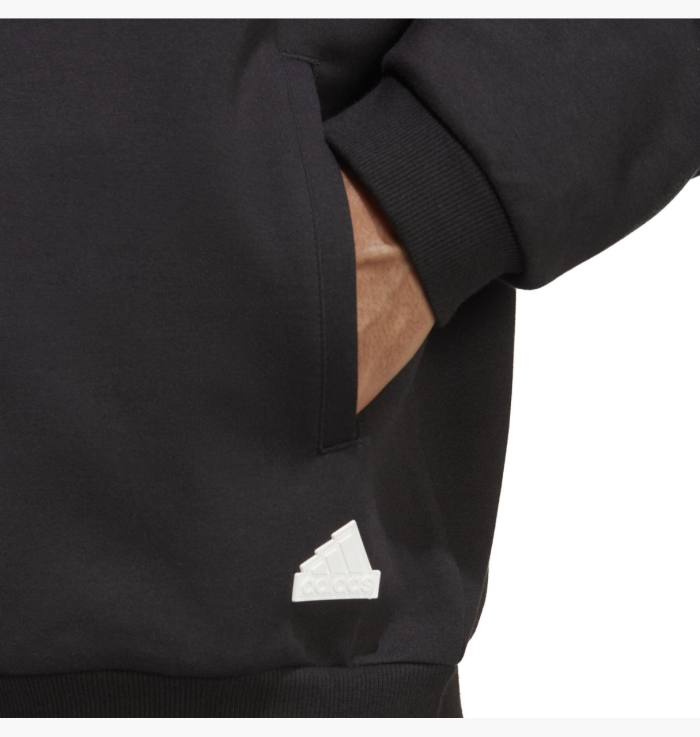 Кофта бомбер Adidas 3D logo (чорний)