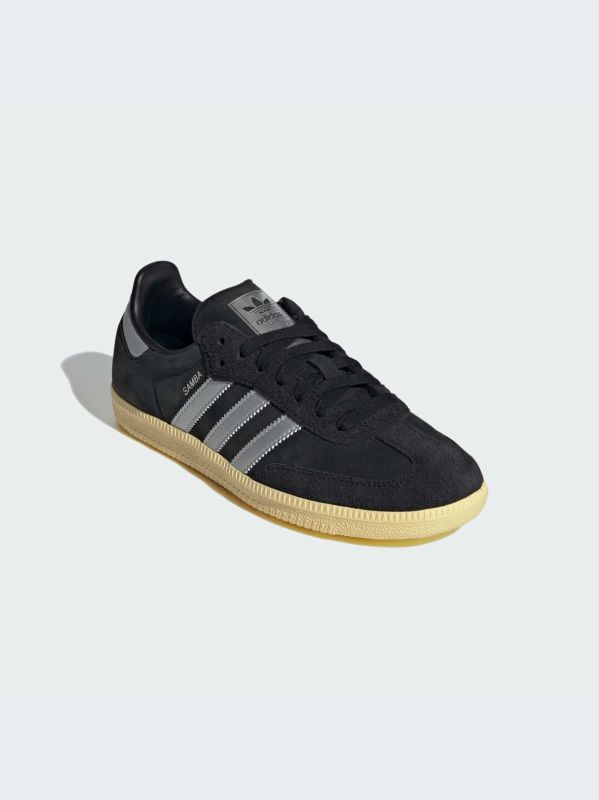 Кросівки adidas Samba OG "Core black / Metallic silver / Almost yellow"