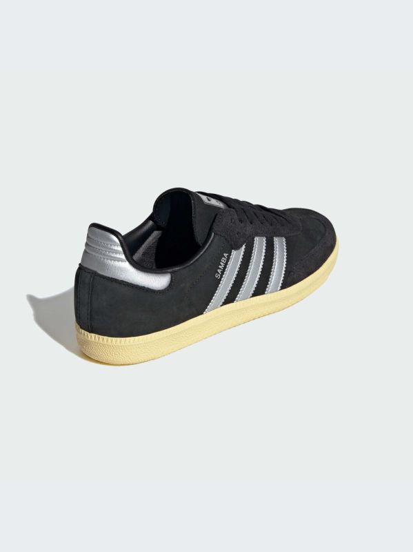 Кросівки adidas Samba OG "Core black / Metallic silver / Almost yellow"