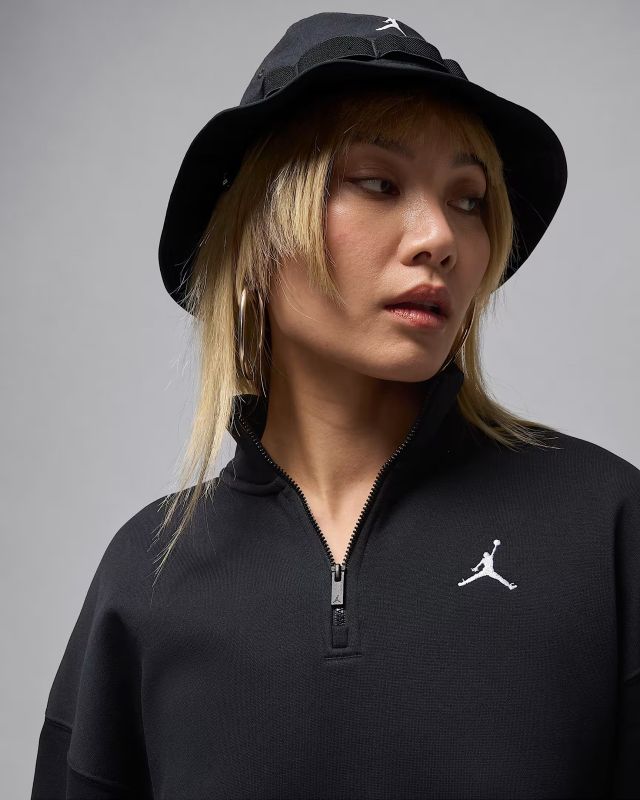 Кофта жіноча Nike Brk Flc Qz Top Black